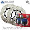 KIT DISCHI PASTIGLIE FRENO ANTERIORE EBC CARBON YAMAHA T-MAX 530 2012 2013