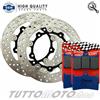 KIT DISCHI PASTIGLIE FRENO ANTERIORE BREMBO BLU CARBON YAMAHA TMAX 530 2014 2015