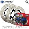 KIT DISCHI PASTIGLIE FRENO ANTERIORE EBC CARBON YAMAHA T-MAX 530 2012-2018
