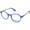 Superdry SDO 2003 105 | Occhiali da Vista Graduati | Prova Online | Plastica | Tondi | Blu, Trasparente | Adrialenti