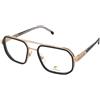 Carrera Carrera 1137 001 | Occhiali da Vista Graduati | Prova Online | Metallo | Quadrati | Nero, Oro | Adrialenti