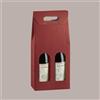 LUCGEL Scatola Porta 2 Bottiglie Colore Bordeaux Effetto Seta 180x90xH420 mm 10 Pezzi