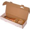 ONLY BOXES, Scatola per prosciutto, scatola di cartone per pallet, colore bianco, 80 x 25,5 x 13 cm, 2 pezzi