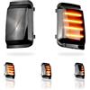 MKptopia Led dinamico marcatore laterale luce di svolta marcatore laterale parafango lampeggiante sequenziale Compatibile con Peu-geot Boxer Fia-t Ducato 2006-2019-nero(Versione aggiornata)