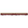 RIVAROSSI HR4419 HR4419 DR, 2 carrozze letto tipo OSShD WLAB, livrea rossa