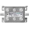 Axing Bab 6 - 01P Splitter a 6 Vie TV via cavo CATV Multi Media DVB-T2 classe A +, DB, 5 - 1218 MHz metallo