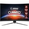 MSI MAG ARTYMIS 324CP Monitor Gaming Curvo 32, Display 16:9 (FHD) 1920x1080, 165Hz, 1ms, Pannello curvo 1000R, FreeSync Premium, Gaming OSD, Vesa 100x100mm