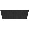 JOHO Soffione doccia a pioggia 12 Pollici/30 cm, Docce Fisse in acciaio inox 304 Soffione per Doccia con ugelli anticalcare, quadrato 30 x 30 cm, nero