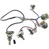 KAISH Cablaggio precablato per chitarra Humbucker Cablaggio senza saldatura 2V2T con pentole 500K e interruttore a levetta a 3 vie per serie LP Standard