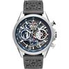 AVI-8 Mens 45mm Hawker Harrier Matador Chronograph Marine Grey Japanese Quartz Pilot Watch with Genuine Leather Strap AV-4065-04