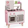 Janod cucina in legno Macaron rosa piccolo