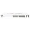 Fortinet FS-124E-POE, gestito, L2, Gigabit Ethernet (10/100/1000), Power over Ethernet (PoE), montaggio a rack, 1U