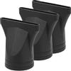 DOITOOL Ugelli Diffusori Per Asciugacapelli 3 Pezzi Nero 2.95X2.95X1.77In Ricambio Universale Accessori Per Styling Parrucchieri Strumento Professionale Per Cura Dei Capelli