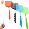 REBECASKYENS 4 scacciamosche estensibili telescopici estraibili, paletta mosche, Colorato Manuale Paletta Mosche, Scacciamosche Plastica, per zanzare, mosche e insetti, multicolore
