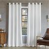 Sun Zero Nordic - Confezione da 2 tende a pannello con occhielli, riduzione del rumore, 100% oscuranti, 132 x 137 cm, colore: bianco