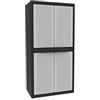 Terry, Jumbo Cab 2900 Qblack, Armadio da Esterno Interno a Due Ante, 3 Ripiani Interni Regolabili. Materiale: Plastica, Dimensioni: 89,7x53,7x180 cm