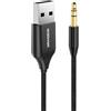 MaedHawk Ricevitore Bluetooth 5.3, Adattatore Aux Bluetooth per Auto Jack Aux da 3,5 mm con Microfono Integrato, Adattatore Audio Wireless USB da 60 cm per Cuffie Stereo Altoparlante Vivavoce