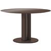 ZANOTTA tavolo rotondo MARCUSO 2533 Ø 120 cm - 2533-120-ESPRESSO-LU