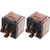 ECSiNG 2Pcs 5 poli SPCO 12 V relè impermeabile per auto, 100 A ad alta corrente, interruttore di controllo del circuito per auto