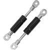 A ABSOPRO 100mm/3.94 Pistoni a Gas 100N Molle a Gas in Acciaio al Carbonio Nero 2 Pz, RV Auto Cofano Cassetta Portautensili Coperchio Armadio Porta Coperchio