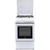 De'Longhi DL554GW, Cucina a libera installazione, Bianco, Girevole, Bianco, Frontale, Gas