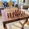 Senza marchio Set Backgammon e Scacchi di Lusso Fatto a Mano Dama in Legno Massello 🎁...