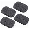 ZHjuju Soap Saver, 4 pezzi Tampone di sapone antiscivolo, Porta sapone antiscivolo in PVC, riciclabile Naturale （grigio）