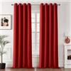 MIULEE Tende Oscuranti per Interni 2 Pezzi 140x260 CM, Tenda Rosso Moderna per Soggiorno, Tende Coprente Termiche Isolanti per Interno con Anelli, Tenda Oscurante Finestra Camera da Letto Salotto