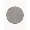 Westwing Collection Tappeto rotondo in lana tessuto a mano Amaro - Grigio
