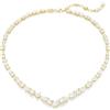 Swarovski Mesmera: Collana V White/GOS 32 da donna, oro, taglia unica