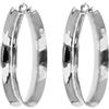 ETRUSCA GIOIELLI Orecchini Donna placcati Rodio - Orecchini a Cerchio Concavi Anallergici - Gioielli Made in Italy - Idea Regalo Compleanni, Anniversari, Festa Donna, Festa Mamma