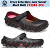 Crocs Echo Mary Jane Sunset Black Multi 213384-0C4 taglia unisex