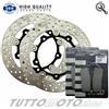KIT DISCHI FRENO ANT + PASTIGLIE BRAKING YAMAHA X-MAX 400 MOMO DESIGN ABS 2014