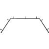 Mayrhyme Black Bay - Bastoni per tende da finestra con terminali in alluminio e staffe, asta centrale regolabile da 91 a 182 cm per finestre (61-68 cm), aste laterali da 50-91 cm per finestre (40-81