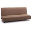 FAVERTI® Copridivano elasticizzato per divano letto a tre posti, modello Reale, in camoscio, copridivano per letto universale, con protezione di qualità in tessuto jacquard e in cotone