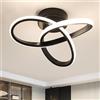Comely Plafoniere LED Soffitto, 23W 2500LM Lampada da soffitto a LED Moderna, Design Creativo Lampadario in Acrilico per Soggiorno, Camera da letto, Cucina, Bagno, Bianco Neutra 4500K