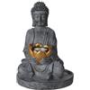 WELL HOME MOBILIARIO & DECORACIÓN Well Home - Luce Solare Buddha in polystone Finitura Oro ossidato Ø17 x 25 cm