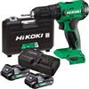 HIKOKI DV18DAWC2 Trapano Avvitatore con percussione 18v, 2 batterie da 2Ah. con caricabatteria + valigetta