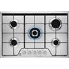 ELECTROLUX KGS7534SX Piano cottura a gas Serie 600 Slim Line 75cm, INOX, comandi frontali