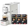 POLTI Coffea S15 Macchina per caffè espresso a cialde, Pratica elegante e compatta, Colore Bianco, Temperatura caffè regolabile, INCLUSO KIT 54 cialde