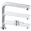 FRANKE 115.0486.978 Miscelatore ACTIVE WINDOW DOCCIA CROMATO, Monocomando sotto finestra per lavello da Cucina con Canna Girevole Cromato