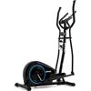 Zipro Crosstrainer & Ellipsentrainer Burn - Cyclette magnetica per uso domestico Attrezzo fitness silenzioso con massa volanica di 7 kg, misuratore di frequenza cardiaca e supporto per tablet