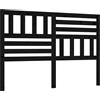 vidaXL Testiera nera 166x4x100 cm in legno di pino massiccio