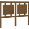 vidaXL Testiera marrone miele 125,5x4x100 cm in legno di pino massiccio