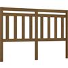 vidaXL Testiera marrone miele 166x4x100 cm in legno di pino massiccio