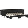 vidaXL Letto da giorno allungabile nero 90x190 cm in velluto