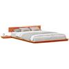 vidaXL Struttura letto con testiera con contenitore Marrone 140 x 200 cm Legno