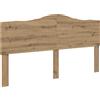 vidaXL Testiera Artisan in legno di quercia