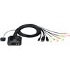 ATEN CS52DP switch per keyboard-video-mouse (kvm) Nero