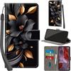 PHINIENLAND Cover per Google Pixel 9A Case PU Pelle Custodia [Kickstand] [Chiusura magnetica] [Slot per Schede], Portafoglio Flip Custodia per Pixel 9A,Fiori